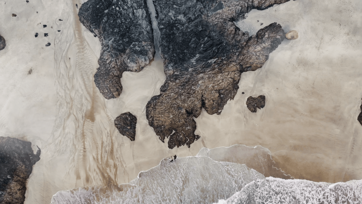 aerial photograph of Kynance Cove, a hidden corner of Cornwall