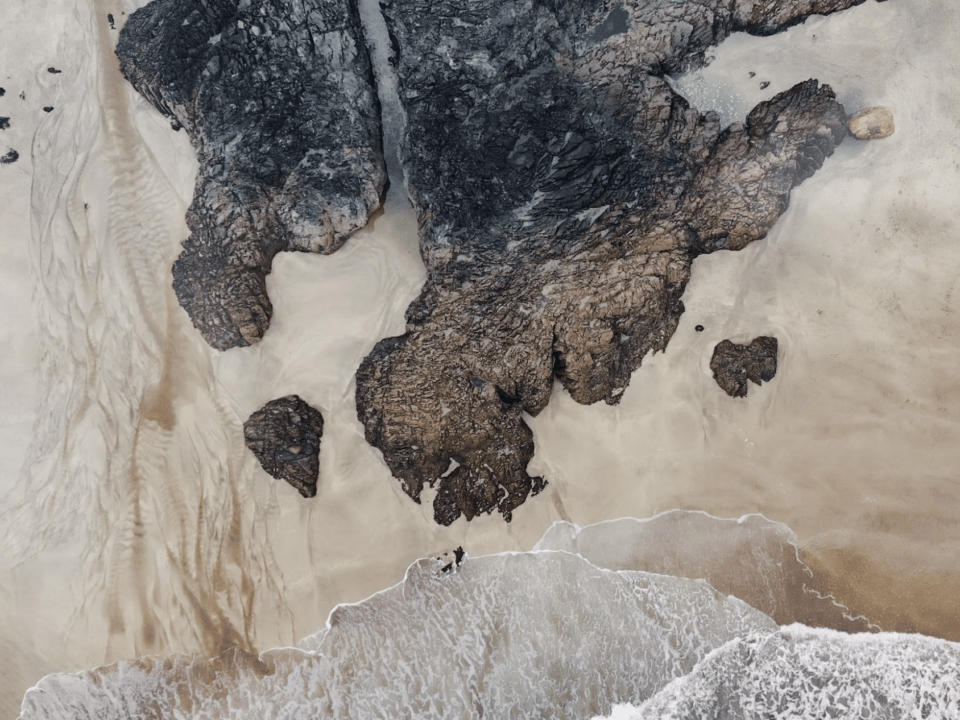 aerial photograph of Kynance Cove, a hidden corner of Cornwall